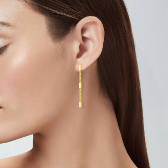 Classico Flame 18k Yellow Gold Earrings