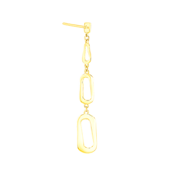 
أقراط كليبس من الذهب الأصفر