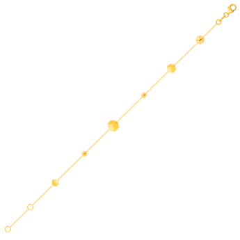 Cubes Bracelet in 18K Yellow, White & Rose Gold 