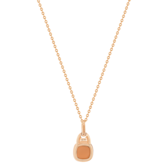 Drops 18K Rose Gold and Pink Moonstone Pendant