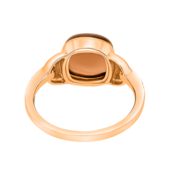 Drops 18K Rose Gold and Pink Moonstone Ring