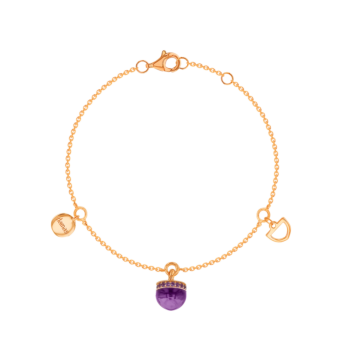 Dome Nobel Amethyst Bracelet  