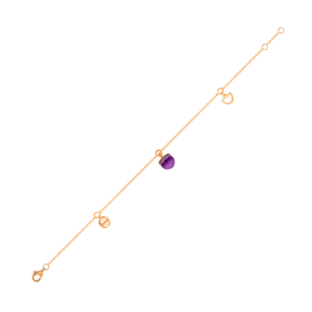 Dome Nobel Amethyst Bracelet  