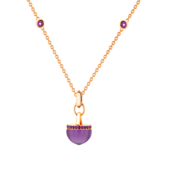 Dome Nobel Amethyst Necklace  