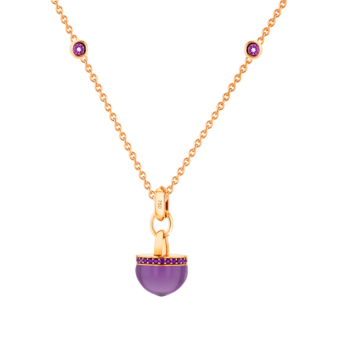 Dome Nobel Amethyst Necklace  