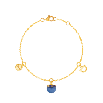 Dome Nobel London Blue Topaz and Sapphire Pave Bracelet  