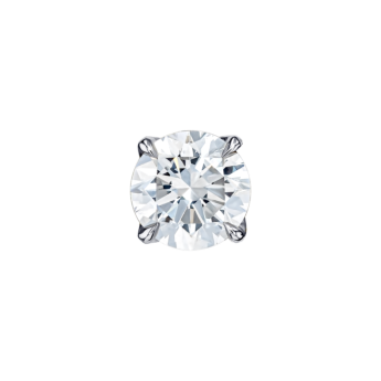 أقراط غايا سوليتير الثابتة من الذهب الأبيض عيار 18 قيراط ومرصّعة بالألماس 1 قيراط 