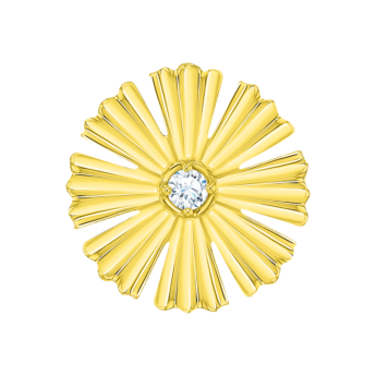 Farfasha Sunkiss Large Stud Earrings With Diamond in 18K Yellow Gold 