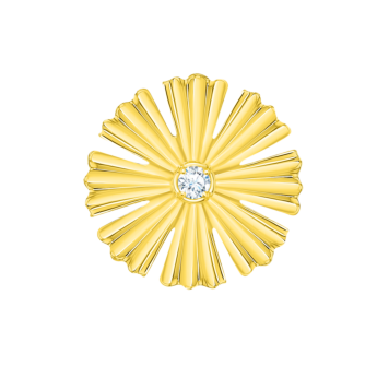 Farfasha Sunkiss أقراط متوسطة مرصعة بالألماس من الذهب الأصفر عيار 18 قيراطًا