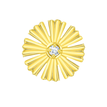 Farfasha Sunkiss أقراط صغيرة مرصعة بالألماس من الذهب الأصفر عيار 18 قيراطًا