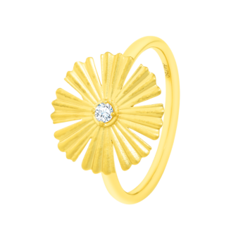 خاتم فرفشة سنكس كبير أفراج ديزي من الذهب الأصفر عيار 18 قيراط