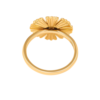 Farfasha Sunkiss Yellow Gold Ring with Pearl, Mother of Pearl and Diamond