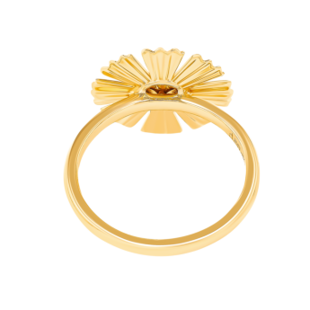 Farfasha Sunkiss Yellow Gold Ring with Pearl and Diamond