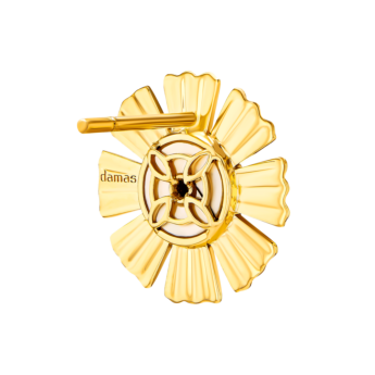 Farfasha Sunkiss Yellow Gold Earrings with Mother of Pearl and Diamond