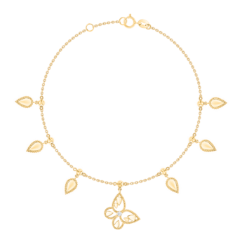 Farfasha Frou Frou Diamond Leaves and Butterfly  Bracelet