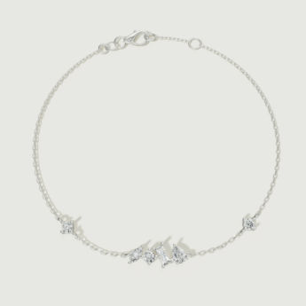 Fireworks Sparkles 18k White Gold Diamond Bracelet