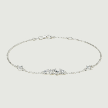 Fireworks Sparkles 18k White Gold Diamond Bracelet