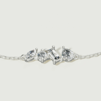 Fireworks Sparkles 18k White Gold Diamond Bracelet