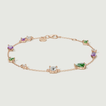 Fireworks Fiesta Diamond and Precious Gem Bracelet in 18k Rose Gold