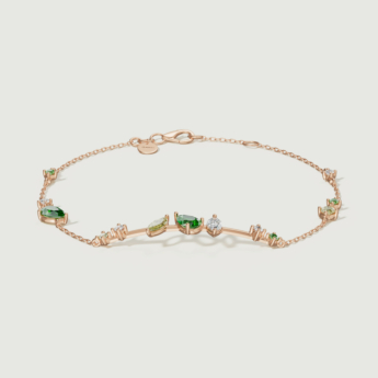 Fireworks Fiesta Diamond and Precious Gem Bracelet in 18k Rose Gold