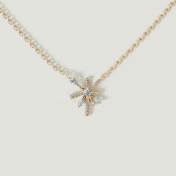 قلادة فايروركس سباركلز من الذهب الأصفر عيار 18 قيراط مرصعة بالألماس