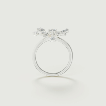 خاتم فايروركس سباركلز من الذهب الأبيض عيار 18 قيراط مرصع بالألماس