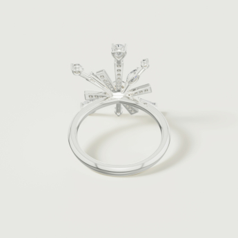 خاتم فايروركس سباركلز من الذهب الأبيض عيار 18 قيراط مرصع بالألماس