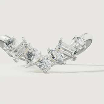 Fireworks Sparkles 18k White Gold Diamond Ring