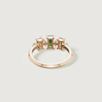 Fireworks Fiesta Diamond and Precious Gem Ring in 18k Rose Gold
