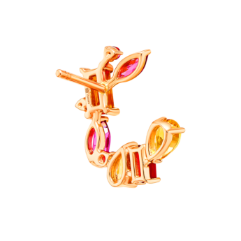 أقراط فايروركس سباركس الدائرية من الذهب الوردي عيار 18 قيراط 