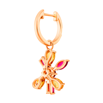 أقراط فايروركس سباركس الدائرية المتدلية من الذهب الوردي عيار 18 قيراط 