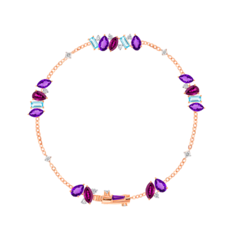 Fireworks Flare Semi Precious Bracelet in 18K Rose Gold