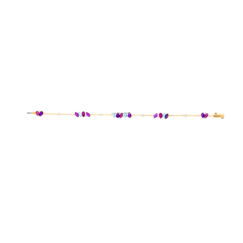 Fireworks Flare Semi Precious Bracelet in 18K Rose Gold