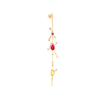 Fireworks Flitter Precious Ear Cuff in 18K Rose Gold