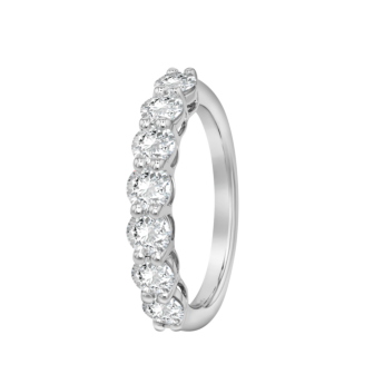 خاتم بسوار عريض مفتوح من الألماس المزروع في المختبر من مجموعة غايا إترنيتي 1,4 قيراطًا من الذهب الأبيض 18 قيراطًا