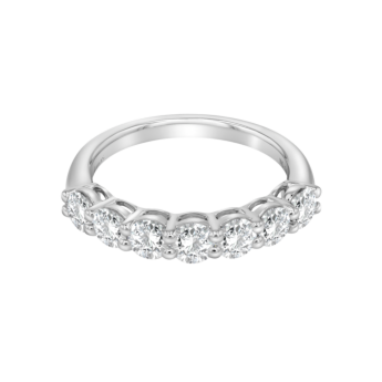 خاتم بسوار عريض مفتوح من الألماس المزروع في المختبر من مجموعة غايا إترنيتي 1,4 قيراطًا من الذهب الأبيض 18 قيراطًا