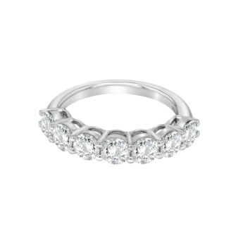 Gaia Eternity 2.45 Carat Lab-Grown Diamond Half Band 18K White Gold