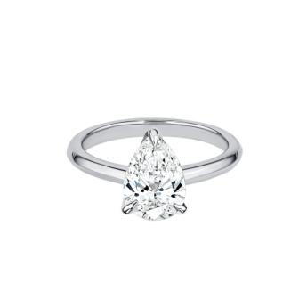 Gaia Brilliant Diamond Ring in 18k White Gold