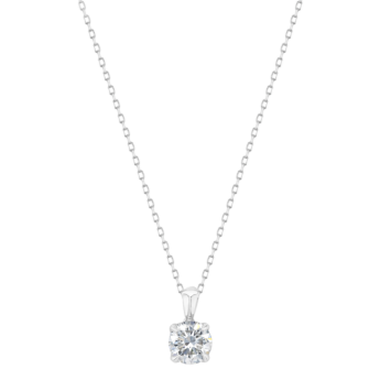 Gaia Brilliant 1.5 Carat Lab-Grown Diamond Pendant Chain in 18K White Gold 