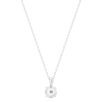 Gaia Brilliant 1.5 Carat Lab-Grown Diamond Pendant Chain in 18K White Gold 