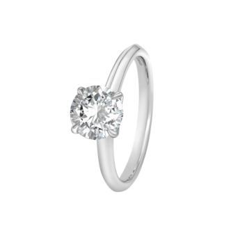 Gaia Brilliant 1.5 Carat Lab-Grown Diamond EngagementRing 18K White Gold 