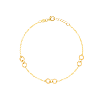 Galeria Disc 18k Yellow Gold Bracelet