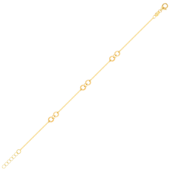 Galeria Disc 18k Yellow Gold Bracelet