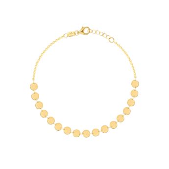 Galeria Disc 18k Yellow Gold Bracelet