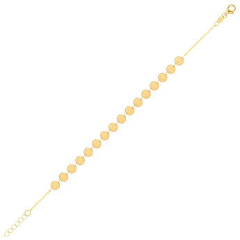 Galeria Disc 18k Yellow Gold Bracelet