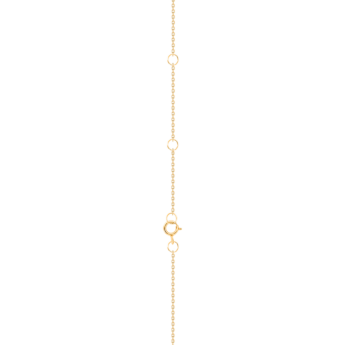 Heart To Heart Star Flower Pendant Chain Yellow Gold 