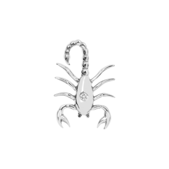  مجموعة أقراط أسترو سكوربيو الثابتة من دجولا من الذهب الأبيض عيار 18 قيراط.