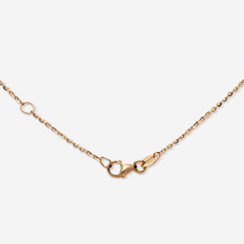 Illusion Round Soli 18k Yellow Gold Diamond Pendant Necklace