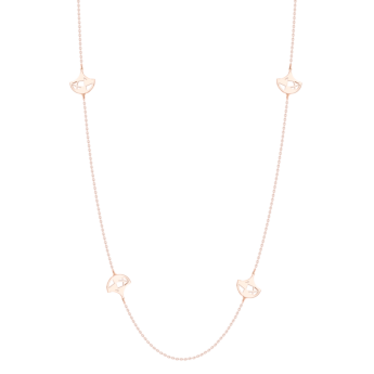 Jal Crystal Clear Water 18K Rose Gold Long Chain