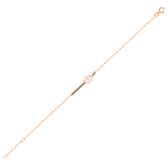 Kiku Glow Bracelet in 18K Rose Gold With a Freshwater Pearl
